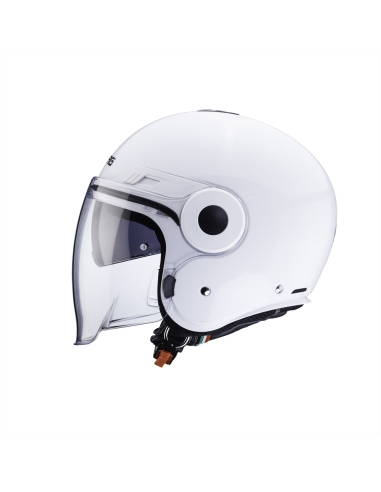 Caberg Uptown Bloom weißer Spezialhelm mit offenem Gesicht für Tourenroller und Motorräder