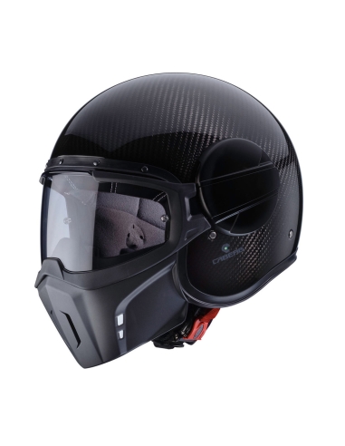 Casco de moto de turismo urbano Caberg Ghost carbon abierto CE Certified