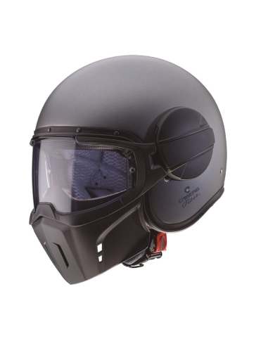 Caberg Ghost Matt-Gun-Metal-Sport-Motorradhelm mit offenem Gesicht