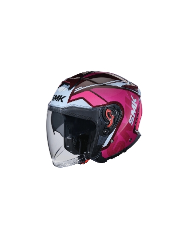 SMK Gtj Tourer Gloss Decorated GL515 offenes Gesicht auf Straße Roller Motorradhelm