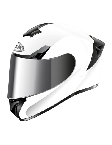 SMK TYPHOON GL100 Casque intégral de moto de tourisme blanc brillant