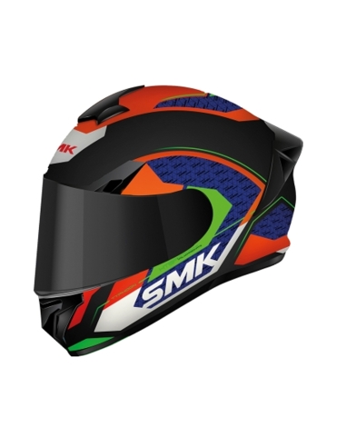 Casco Moto Integral Smk Thypoon Rd1 Rojo Blanco Doble Visor