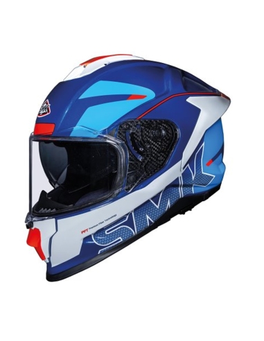 Casco de moto integral SMK Titan Firefly Fiber brillo decorado GL513