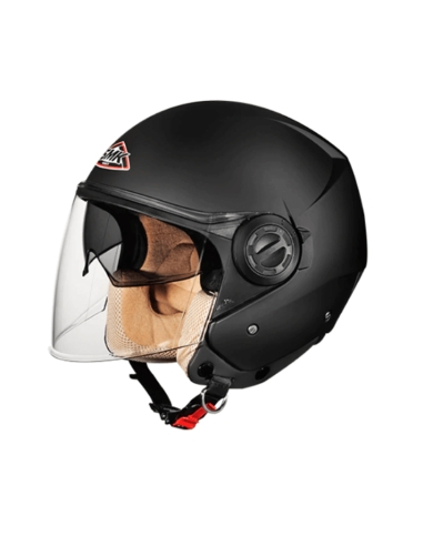 SMK Cooper MA200 noir mat Jet, casque ouvert pour moto de tourisme urbain