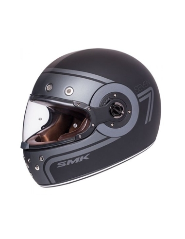 SMK Retro seven Dekoration matt MA260 Full Face Road Crash Motorradhelm