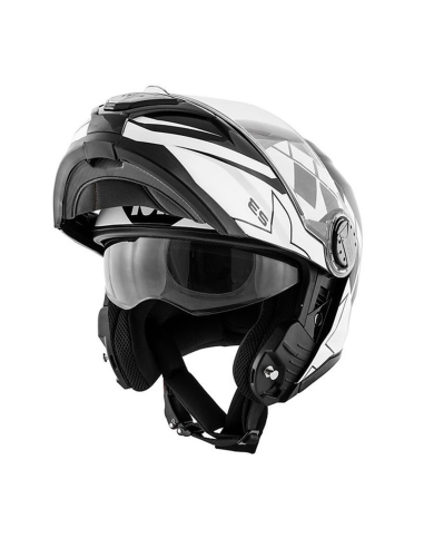 GIVI Mod X.23 Sydney Eclipse fosco preto branco capacete modular esportivo para moto