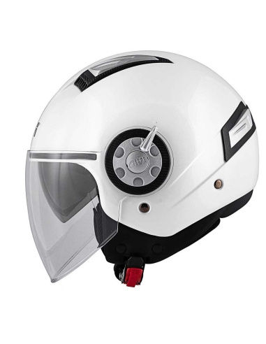 Givi 111 AIR JET R Motorcycle Touring Open Face Helmet Monochrome Glossy White