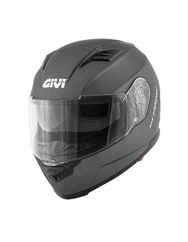 Givi Tridion D Solid 505 Motocicleta Touring Full Face Titanium Capacete Preto