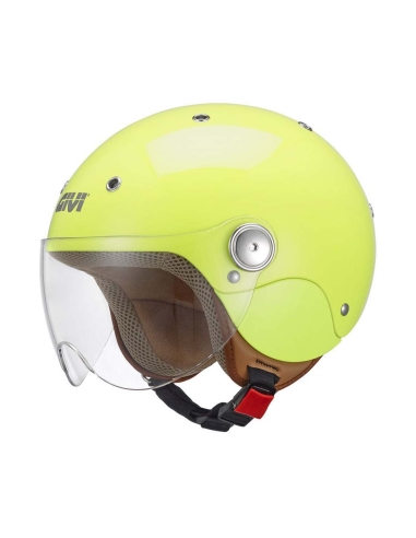 Casco Jet Givi J03 D Junior Moto Touring Solid Amarillo Neón