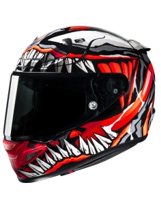 Casco moto integrale modulare hjc-i100 beston mc27 arancione