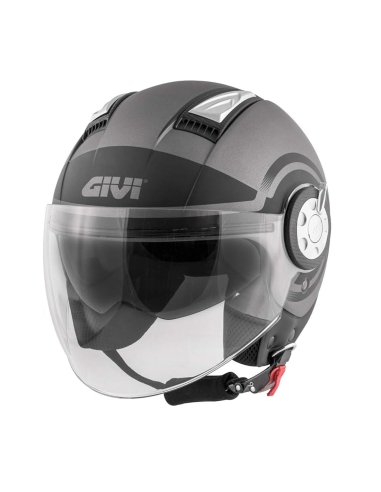 GIVI 11.1 Air Jet-R Round Titanium Black offener Straßenmotorradhelm