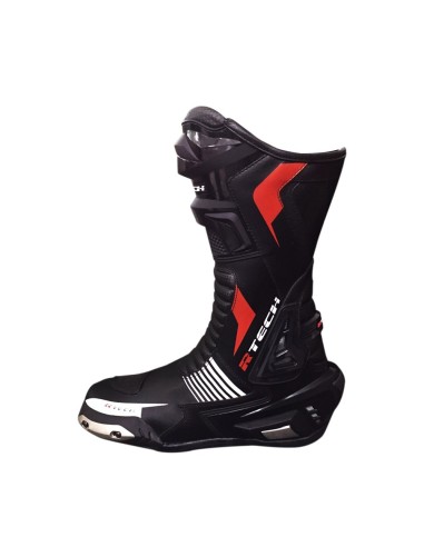 R-Tech Road Racer Bottes de course cuir Noir