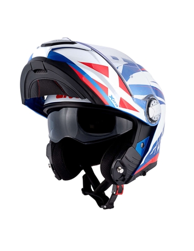 Casco moto modulare touring Givi X.23 Sydney Pointed Bianco Blu Rosso