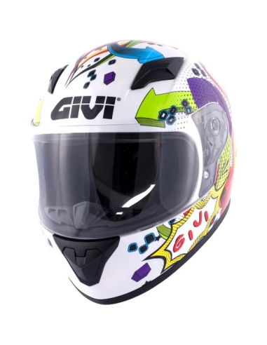 Casco moto sportivo da equitazione Givi Junior 4 fly bianco