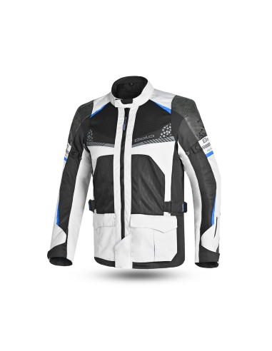 BELA - Chaqueta Textil Onsaker Hielo/Negro/Azul