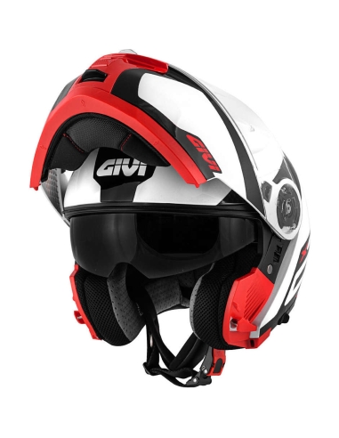 Modularer Touring-Motorradhelm Givi X.21Challenger Spirit Weiß Rot