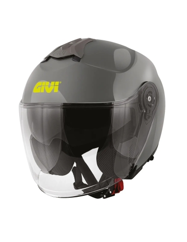 Givi X. 22 Planetd solid gery brillo Jet casco jet de moto de carretera