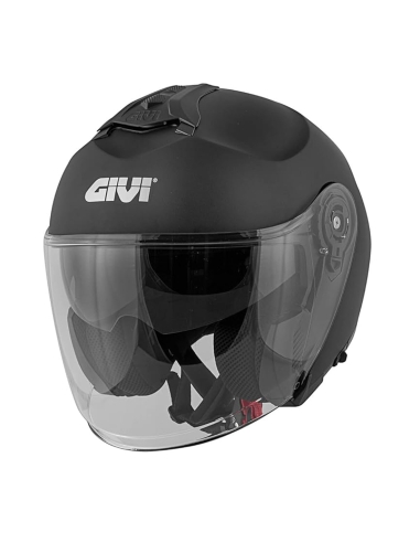 Givi X. 22 Planetd casque de moto de sport ouvert Jet noir uni