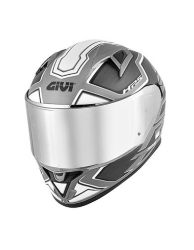 Givi 50.6 Stuttgart Follow matt Black silver full face urban touring motorbike helmet