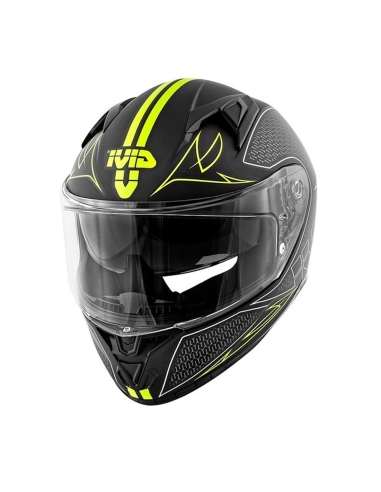 GIVI 50.6 Stoccarda Splinter matt black yellow full face road crash motorbike helmet