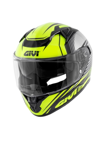 GIVI 50.6 Stoccarda Glade Full Face Touring Motorcycle Helmet  Black - Yellow