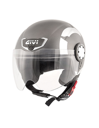 Givi 10.4 stark matt Titanium jet open face casco da moto urban touring