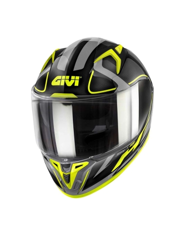 Casco moto integrale da corsa Givi 50.8 Racer Titanium Yellow