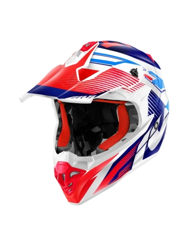 Casco de moto enduro todoterreno Givi 60.1 Invert rojo blanco