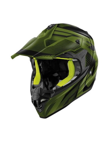 Casco moto Givi 60.1 Fresh Cross Adventure Enduro Nero Verde Militare