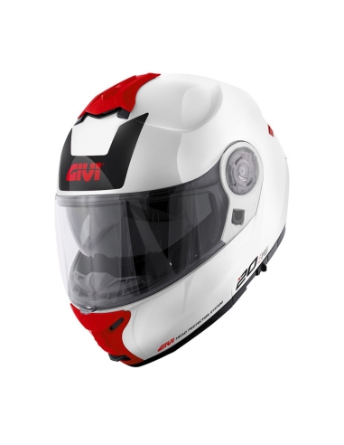 Casco moto apribile GIVI X.20 Expedition evo bianco rosso Adventure