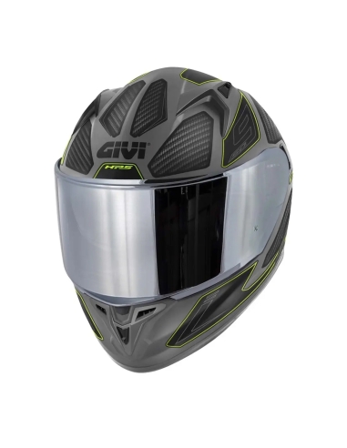 Givi 50.9 Enigma cinza fosco preto amarelo capacete integral para motociclismo urbano touring