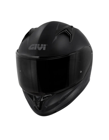 Givi 50.9 esporte preto sólido capacete de corrida de moto para acidentes de trânsito