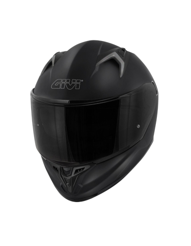 Givi 50.8 solid matt black urban touring full face motorcycle helmet