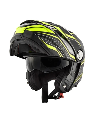 Givi X.33 Canyon Layers casco integral de moto flip front negro amarillo mate