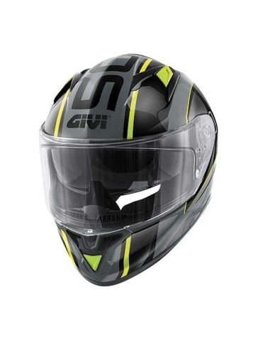 Casco integral de moto touring GIVI 50.6 Stoccarda Blades negro gris amarillo