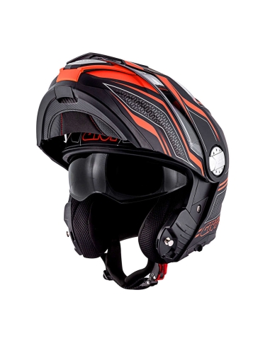 Givi X.33 Canyon Layers casco de moto modular todoterreno negro mate naranja