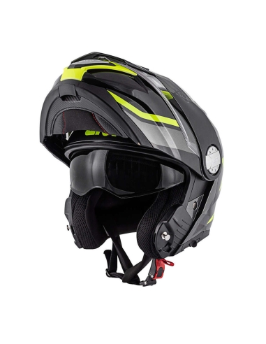 Casco moto apribile Givi X.33 Canyon Division Nero opaco giallo