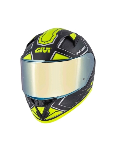 GIVI 50.6 SPORTS DEEP MATT TITANIUM YELLOW FULL FACE RACING MOTORBIKE HELMET