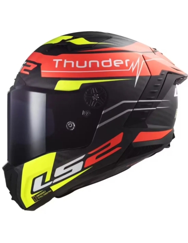 LS2 FF805 Thunder Carbon Racing Full Face Motorcycle Helmet with Free Visor