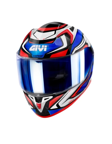 GIVI - 50.9 ATOMIC WHITE BLUE RED CASCO INTEGRALE MOTO TOURING