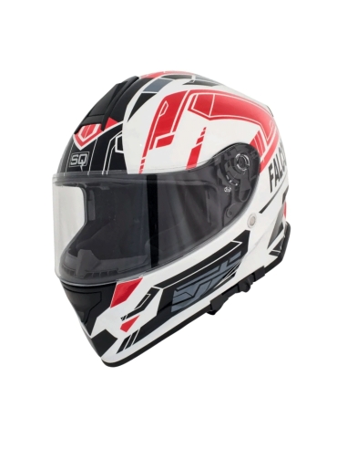 Givi 40.5 X-FIBER Motorrad-Sport-Integralhelm WEISS / ROT / SCHWARZ