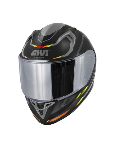 CASCO GIVI 50.8 MACHI1  NEGRO-MT/GRIS/ROJO