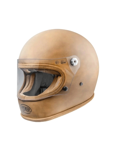 Casque moto intégral de tourisme Premier PLATINUM ED.BOS BM peau mate