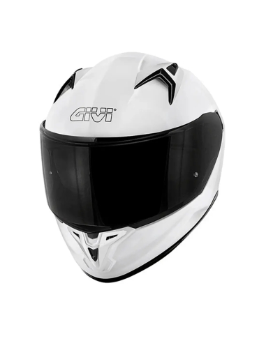 Capacete Givi 50.8 Solid Gloss Branco Full Face Touring para Motocicleta