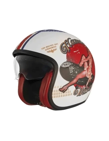 casco de moto scooter premier vint pin up8 bm open face