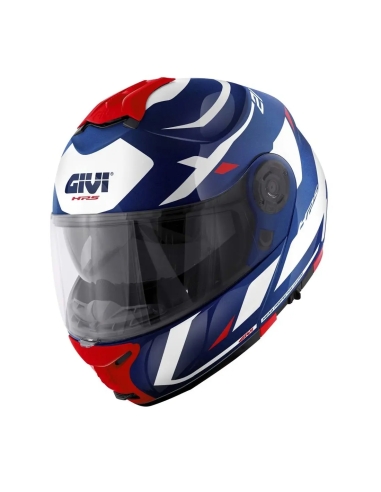 Casque moto de tourisme modulable Givi X.21 Number BLEU BLANC ROUGE