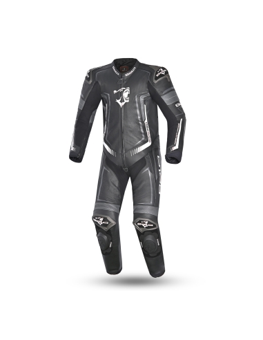 Bela Beast 1Pc Racing Suit Black / White / Dark Grey