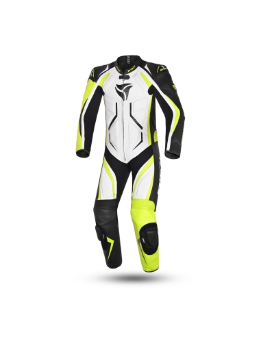 R-Tech Defender GP Fato para Motociclismo Branco/Preto/Amarelo