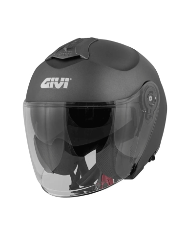 casco jet de moto givi x22 planetd solid titanio jet