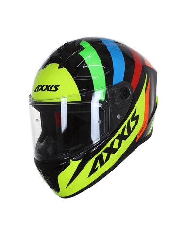 Casco moto sportivo Axxis Draken S Wind B3 Gloss BRIGHT giallo farina,